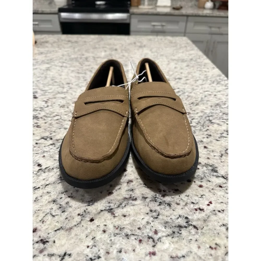 Goodfellow & Co Men’s Size 8 Brown Suede Penny Loafers Dress Shoes New